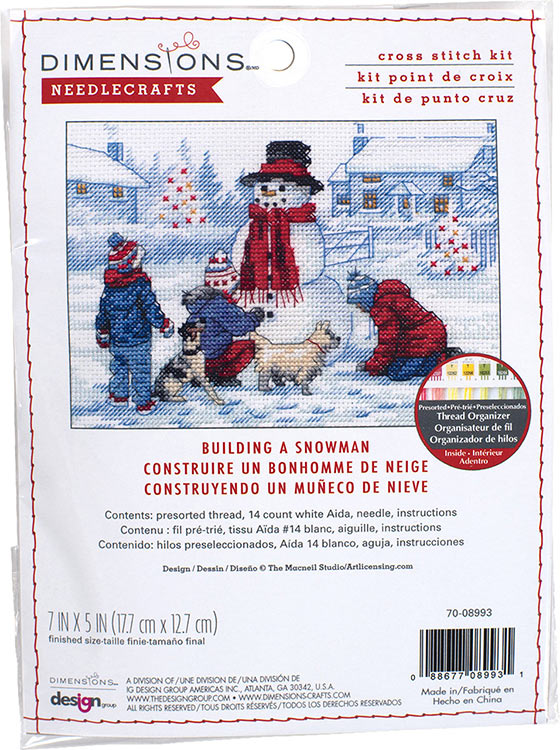 Набор для вышивания «Лепим снеговика» — картинка 4