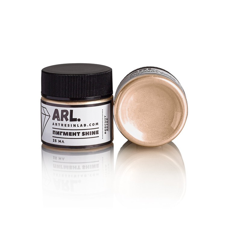 Пигмент SHINE BISCUIT BEIGE, бисквитно-бежевый 25 мл, Art Resin LAB — картинка 2