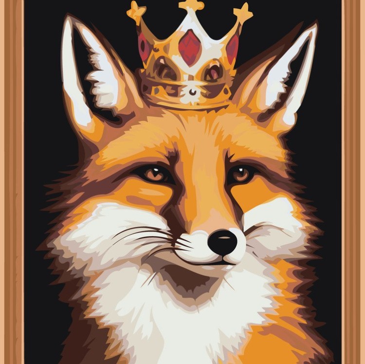 Картина по номерам «Королевский лис»