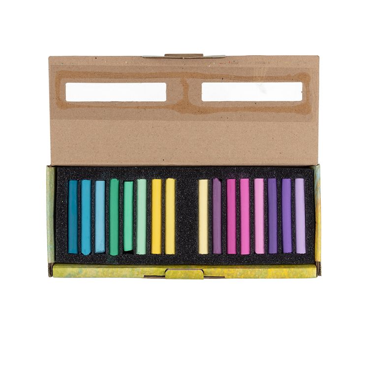 Пастель, набор 16 цв., Аква-колор — картинка 2