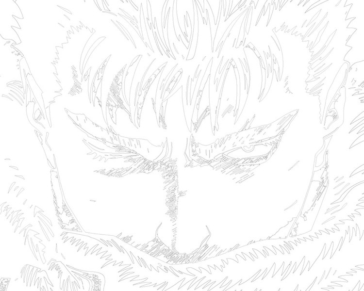 Картина по номерам «Берсерк Berserk манга аниме: Гатс 40x50» — картинка 3