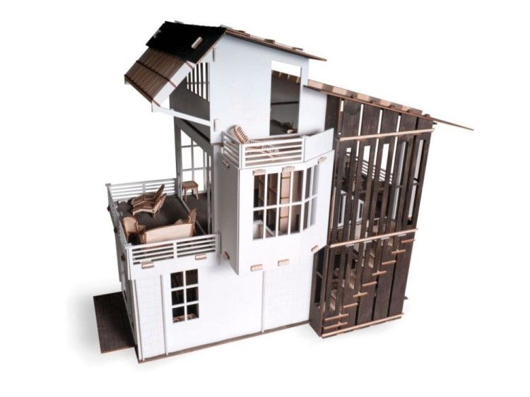 Конструктор деревянный «Кукольный дом», Lemmo — картинка 4