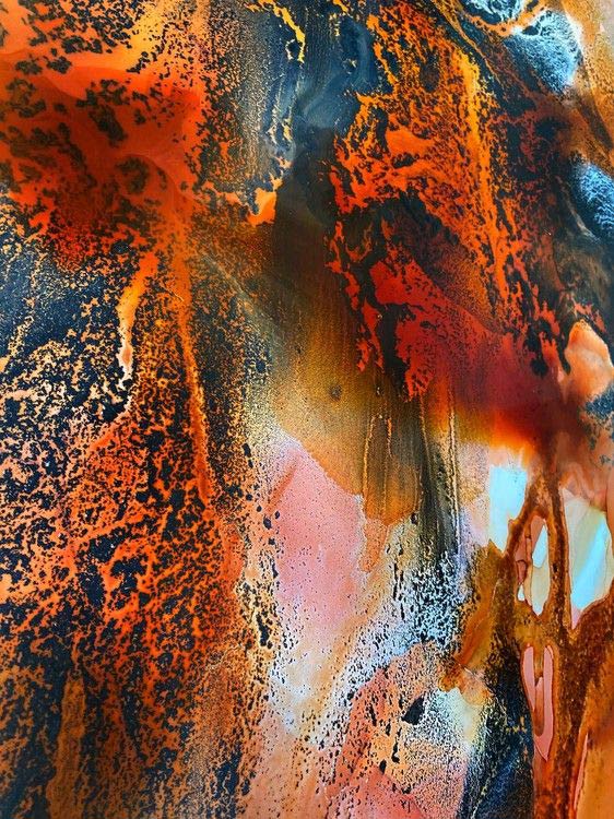 Спиртовые чернила расслаивающиеся Персик, Kamenskaya Ink — картинка 3