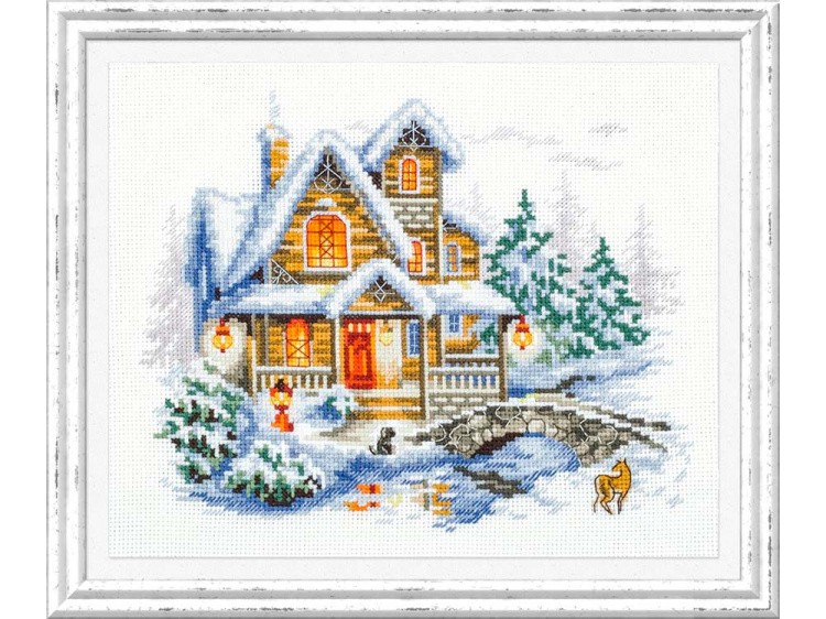 Набор для вышивания «Зимний коттедж» — картинка 2
