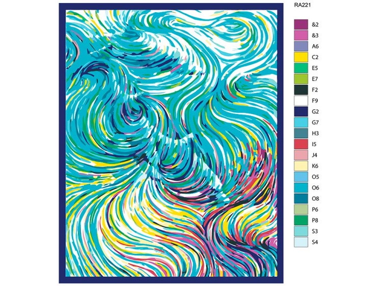 Картина по номерам «Фантазия в линиях» — картинка 2