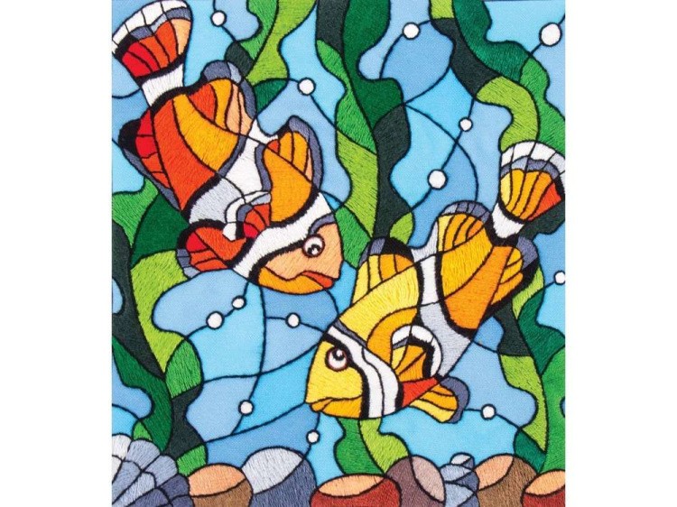 Набор для вышивания «Рыбки клоуны» — картинка 2