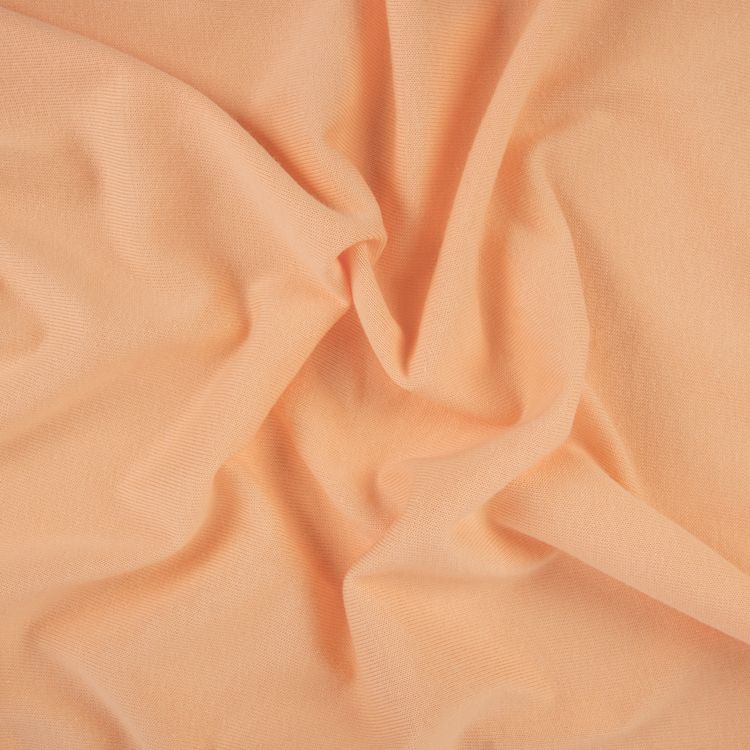 Трикотаж кукольный, 50x55 см, 225 г/м2, 100% хлопок, цвет: №04 светло-персиковый, Peppy — картинка 3