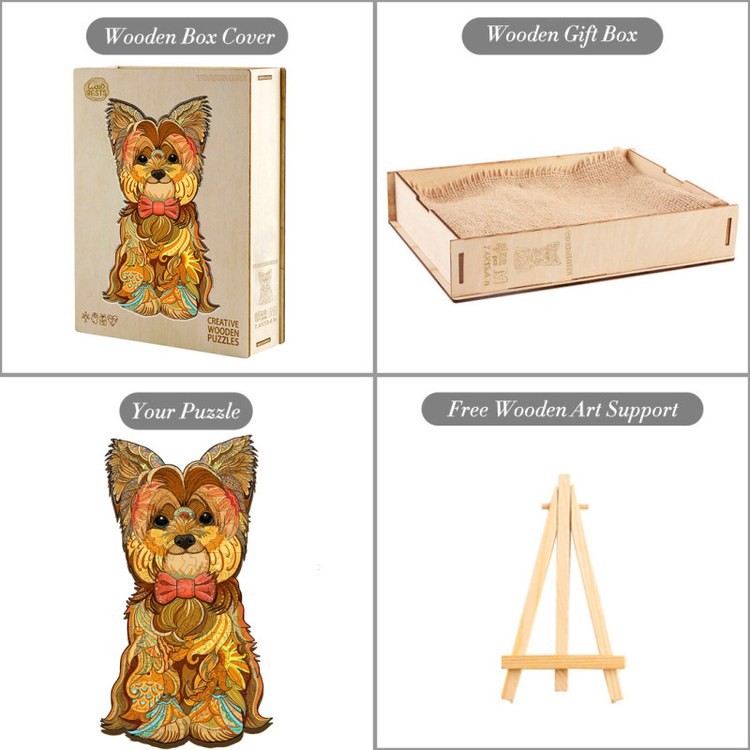 Деревянные пазлы «Йоркширский Терьер XL», Woodbests — картинка 6