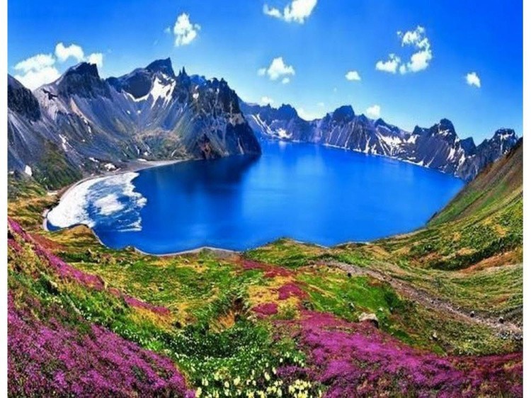 Картина по номерам «Горное озеро» — картинка 2