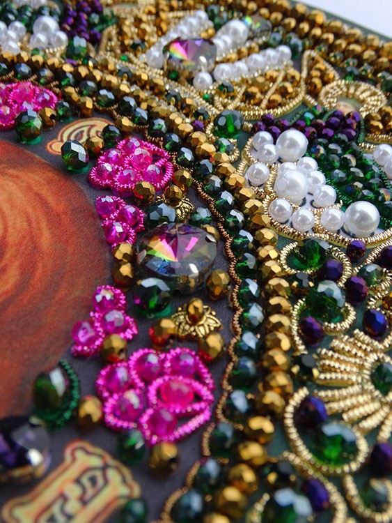 Набор для вышивания хрустальными камнями «Спас Лоза истинная» (акриловый жемчуг) — картинка 10