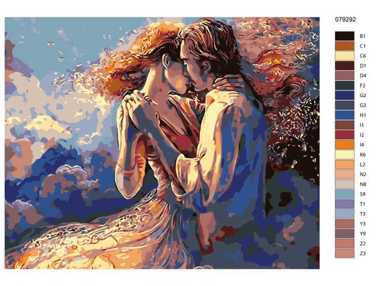 Картина по номерам «Танец в облаках» — картинка 2