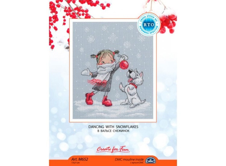 Набор для вышивания «В вальсе снежинок» — картинка 3