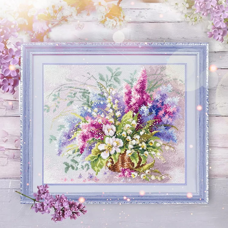 Набор для вышивания «Ландыши и сирень» — картинка 11