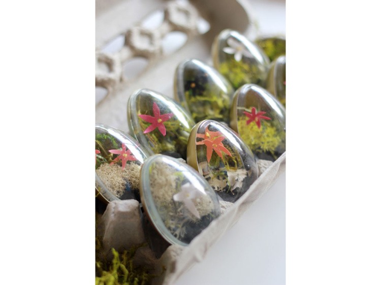 Яйцо прозрачное пластиковое половинками (d 11 см), 2 шт. — картинка 4