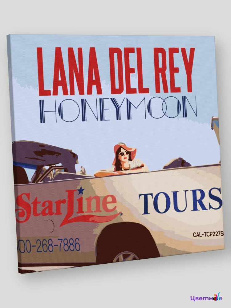 Картина по номерам Лана Дель Рей альбом Honeymoon