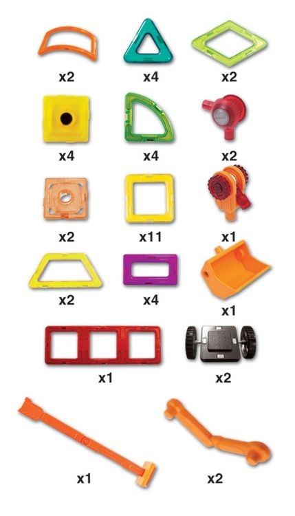 Магнитный конструктор «Строительная техника», Магникон — картинка 2