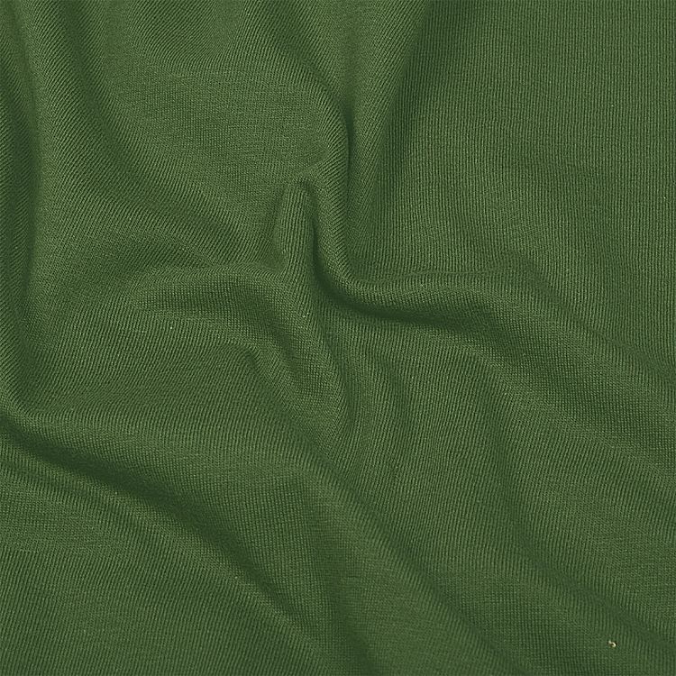 Ткань трикотаж Кулирка хлопок, 6 м, ширина 100+100 см, 145 г/м2, цвет: хаки, TBY — картинка 3