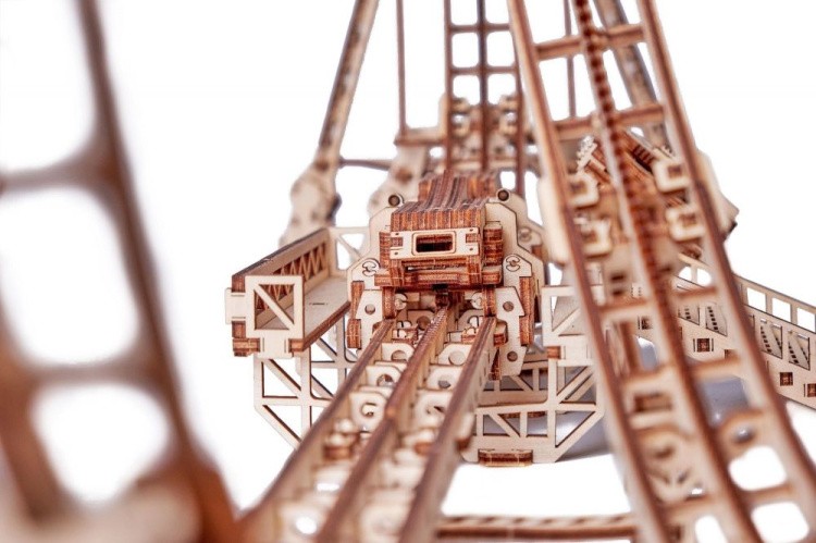 Сборная модель Большие Американские горки, 554 элемента, Wood Trick — картинка 4