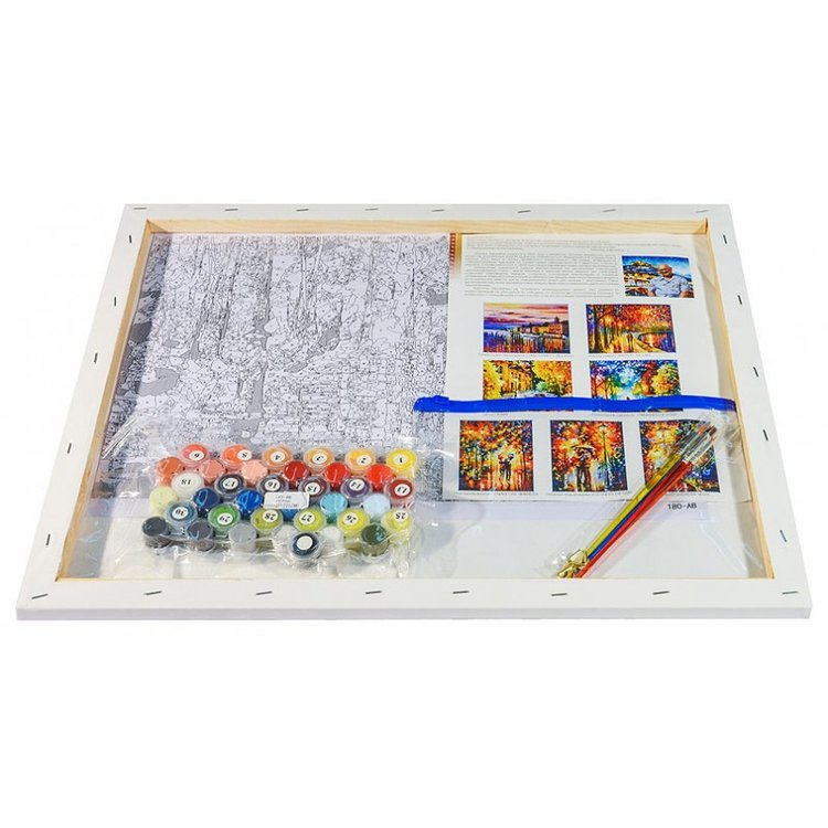 Картина по номерам «Под одним зонтом» — картинка 3