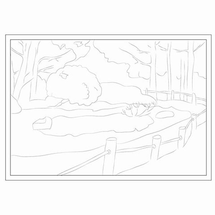 Папка для акварели с эскизом, большая, А3, 10 л., 200 г/м2 — картинка 12