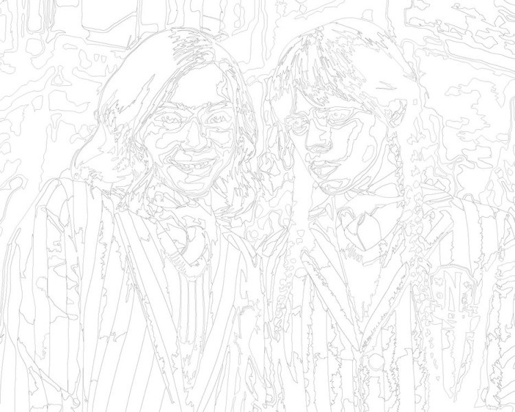 Картина по номерам «Wednesday Уэнсдей Аддамс: С подругой» — картинка 2