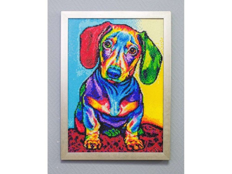 Алмазная вышивка «Такса» — картинка 4