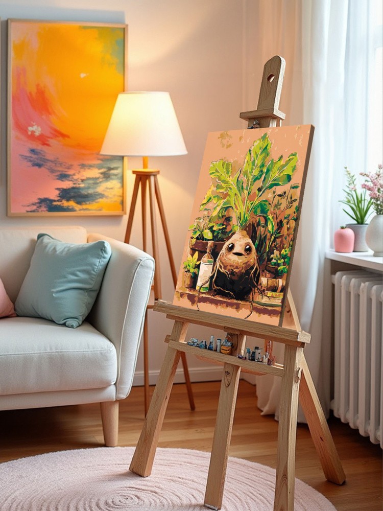 Картина по номерам Гарри Поттер растение мандрагора арт — картинка 9