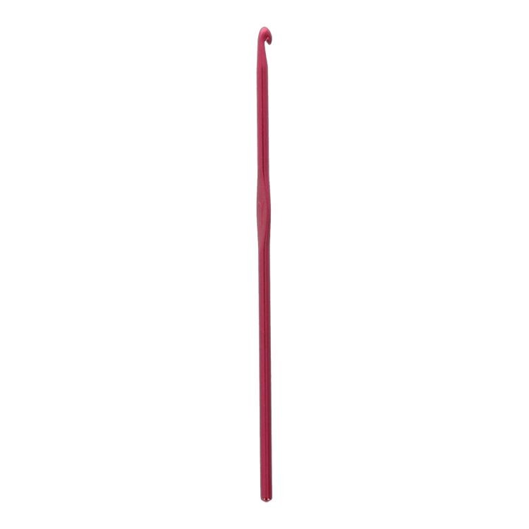 Крючок для вязания красный, металл, 4 мм, 15 см, Gamma