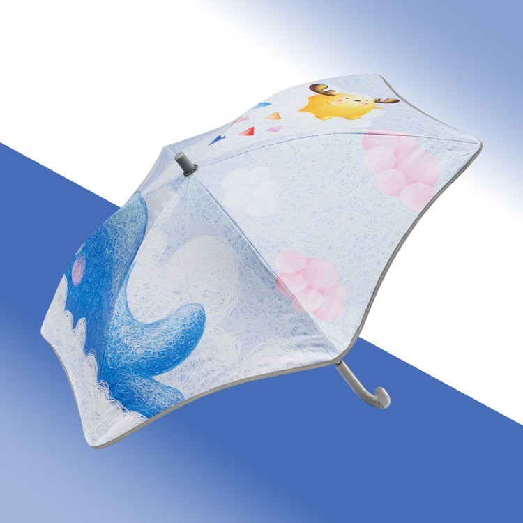 Зонт детский Водное веселье, трость, 6 спиц, механический, антишторм — картинка 2