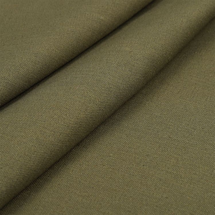 Ткань льняная, 10 м x 140 см, 185 г/м², цвет: оливковый, TBY — картинка 3