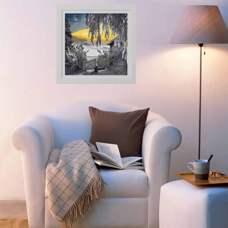 Картина по номерам «Морозный пейзаж» — картинка 3