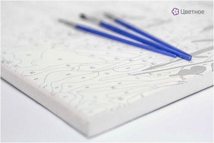 Картина по номерам «Белые лилии» — картинка 4