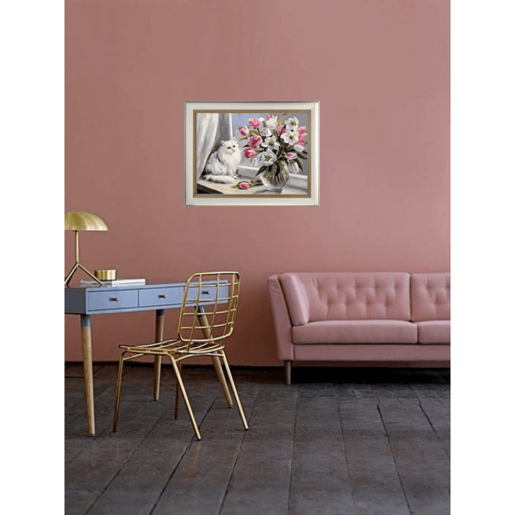 Картина по номерам «Весна на окошке» — картинка 7