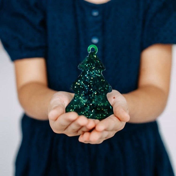 Елочная игрушка Елочка №4 - Силиконовый молд, ResinArt — картинка 3