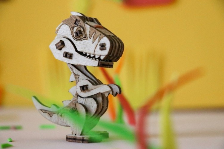 Деревянный механический конструктор «Тираннозавр» — картинка 2