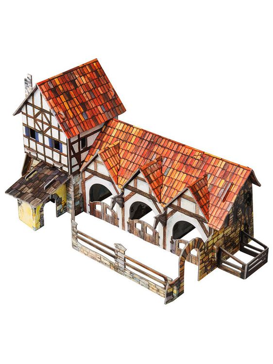 Сборная модель из картона «Конюшня» — картинка 3