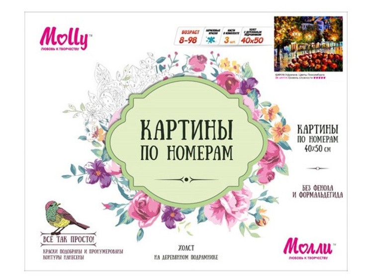 Картина по номерам «Цветы Люксембурга» — картинка 3