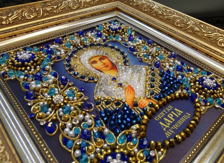 Набор вышивки хрустальными камнями «Святая Дарья» — картинка 3