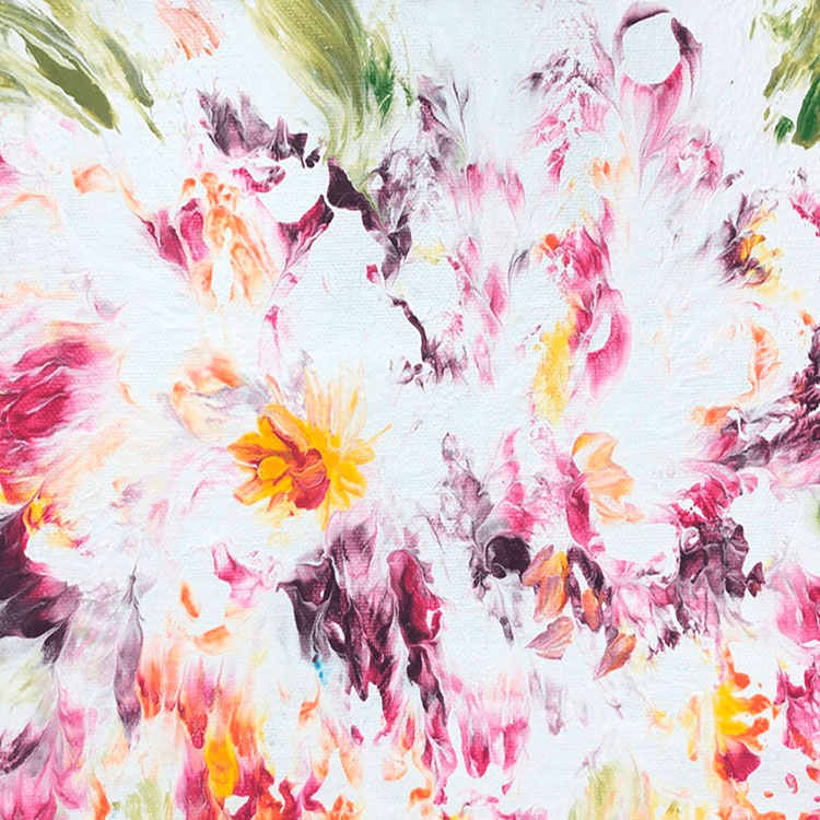 Набор для рисования жидким акрилом Флюид Арт «Цветы» — картинка 4