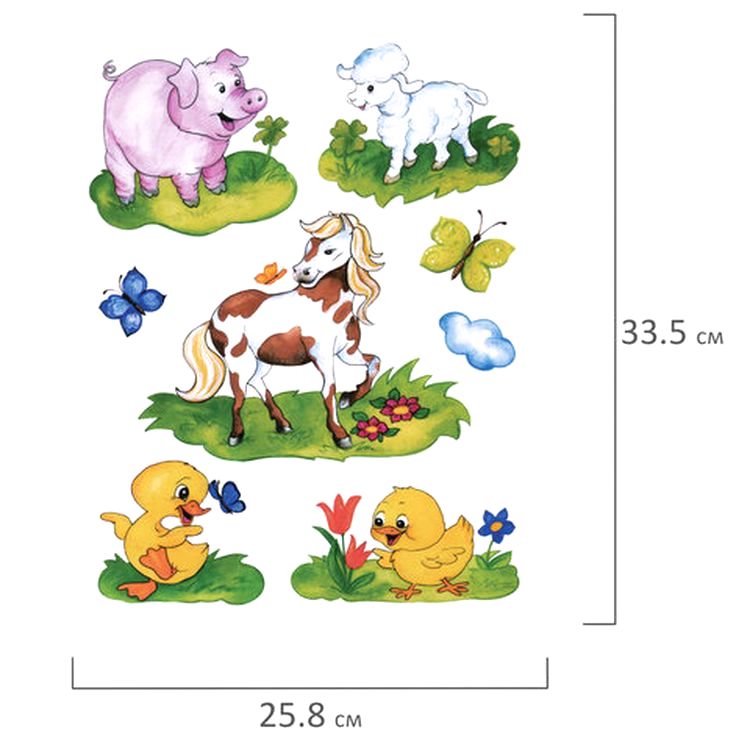 Украшение для окон и стекла «Забавные зверюшки 1» — картинка 3