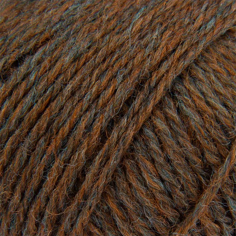 Пряжа из Троицка Шотландский твид (1455), горчица меланж, 5 шт. по 100 г — картинка 2