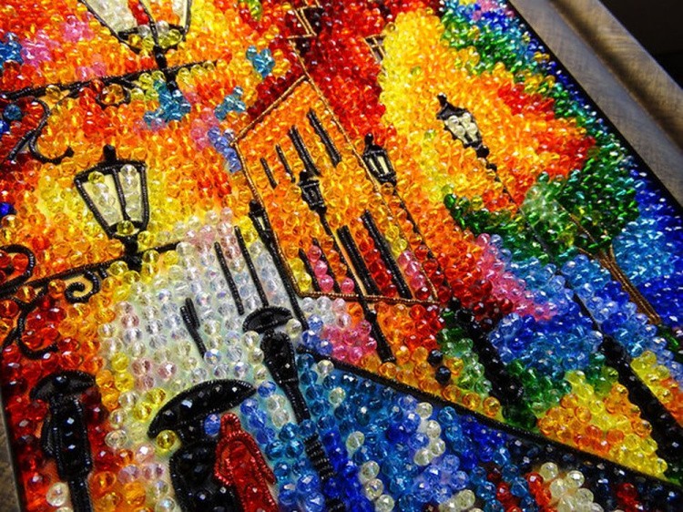 Набор вышивки хрустальными камнями «Огни ночи» — картинка 11