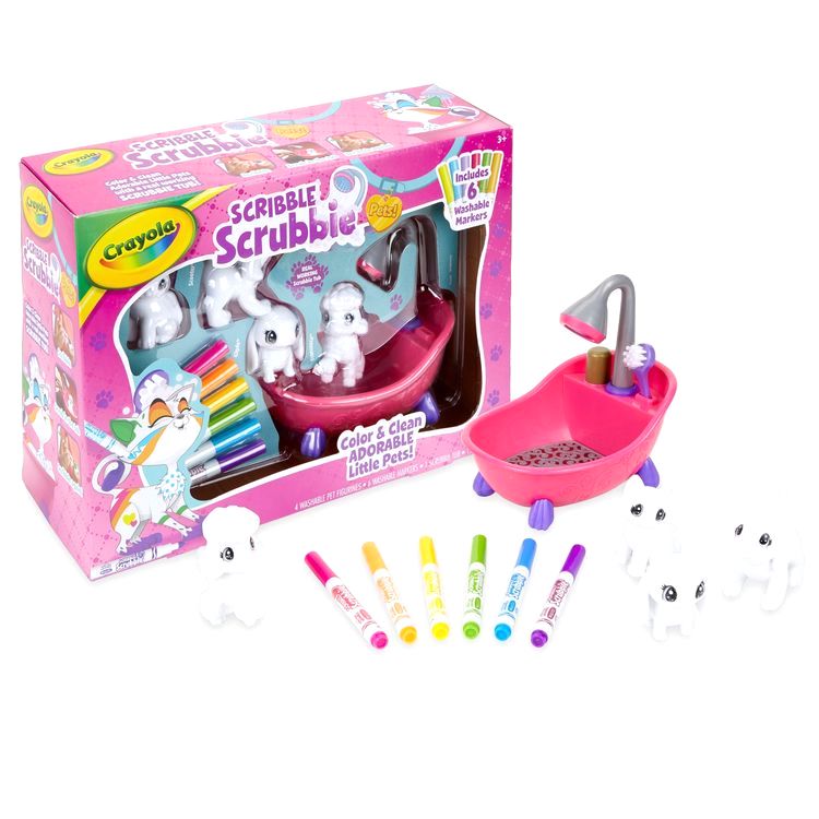 Фигурки для раскрашивания Washimals «Набор животных с ванной» — картинка 4