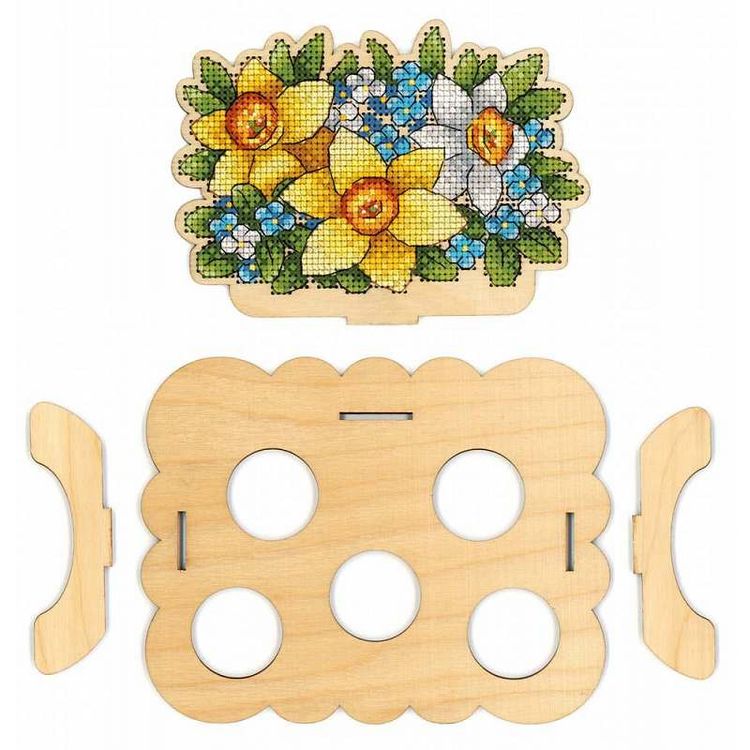 Набор для вышивания «Подставка Цветочная под яйца» — картинка 3