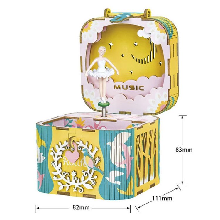 3D-пазл Танцующая балерина, 52 элемента (музыкальная карусель) — картинка 5