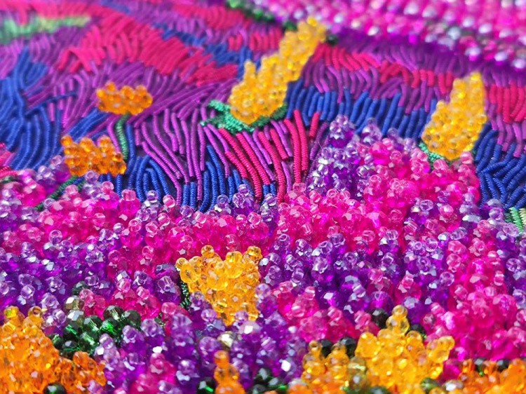 Набор вышивки хрустальными камнями «Лавандовые поля» — картинка 11