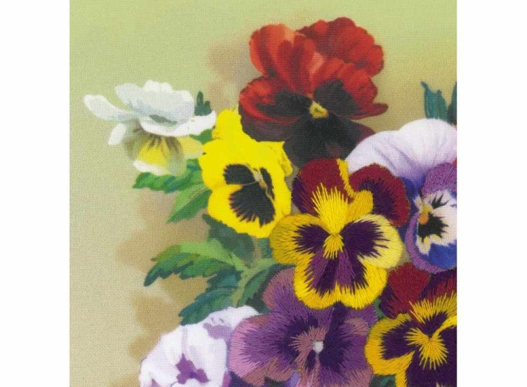 Набор для вышивания «Анютины глазки» — картинка 2