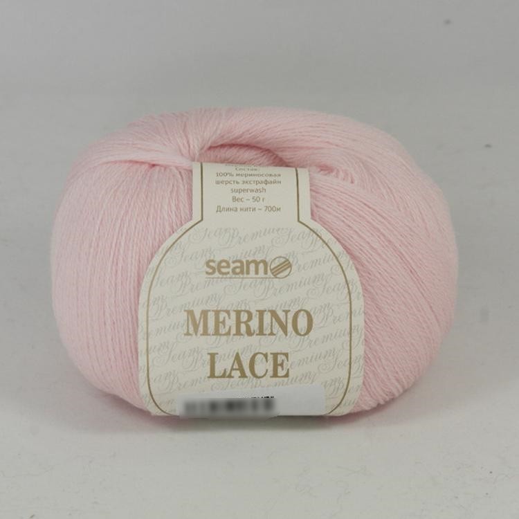 Пряжа SEAM MERINO LACE (20), розовый, 5 шт. по 50 г — картинка 2