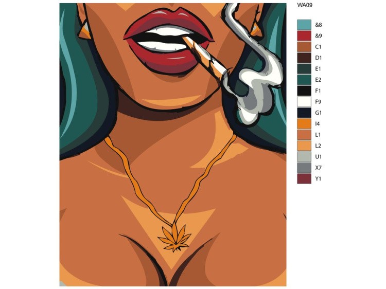 Картина по номерам «Legalize it» — картинка 2