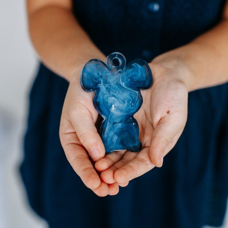 Елочная игрушка Мышонок - Силиконовый молд, ResinArt — картинка 3